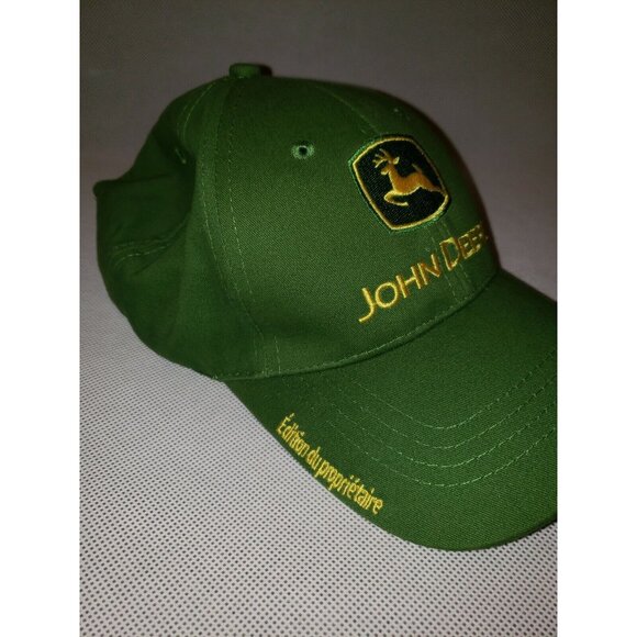 John Deere Hat French Owner Edition Cap Ajustable Green - Picture 2 of 4